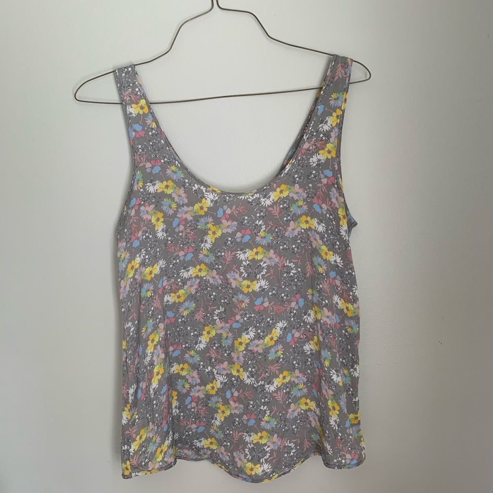 Free People Floral Tank Top